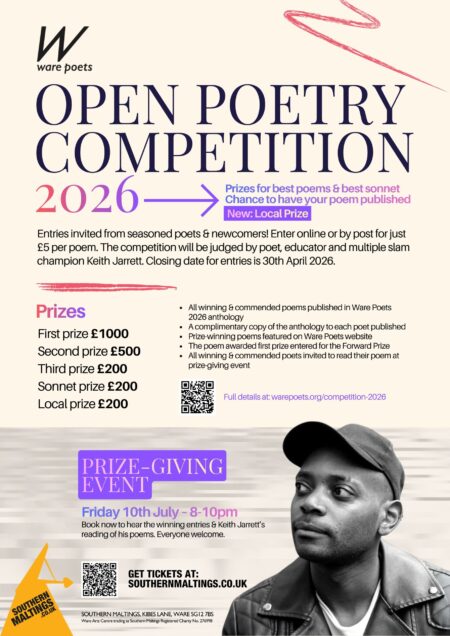 Ware Poets Open Poetry Competition 2026