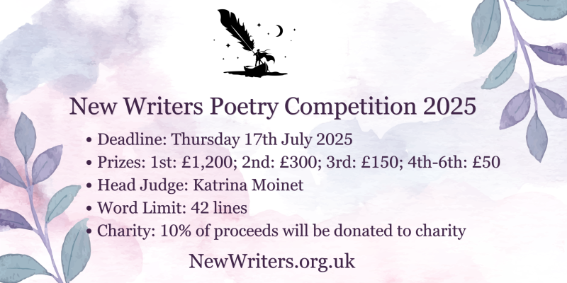 New Writers Poetry Competition 2025
