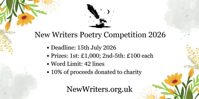 New Writers Poetry Competition 2026
