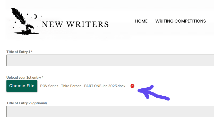 Attaching files to Entry Form