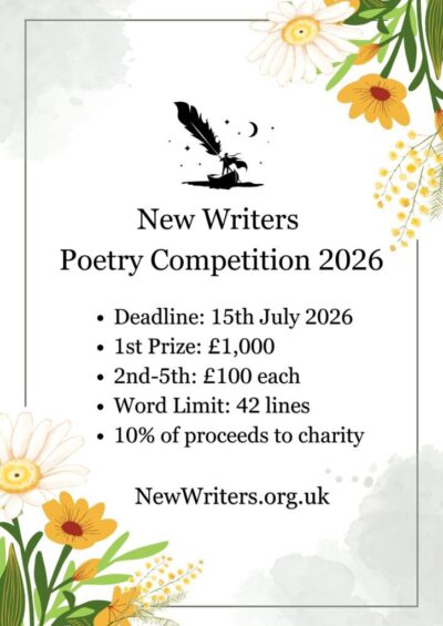 New Writers Poetry Competition 2026