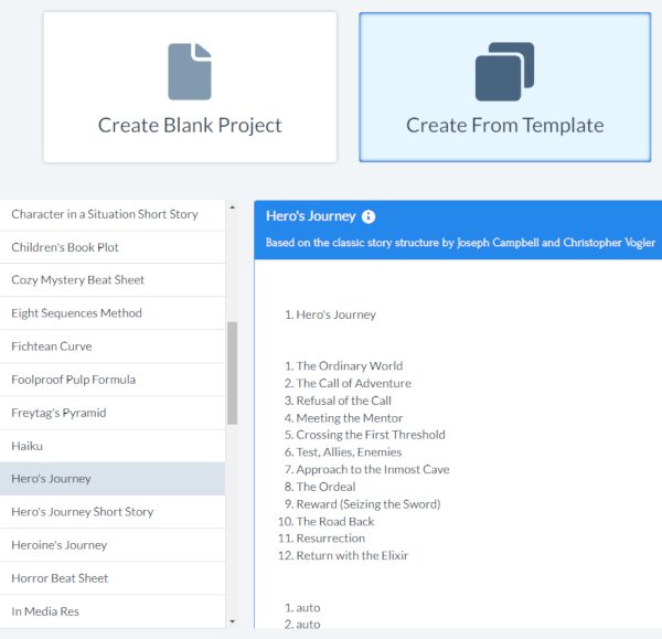 Plottr Story Templates